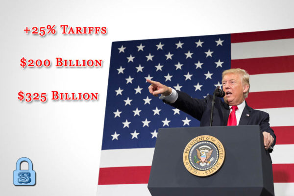 Trump raises tariffs lock Trump raises tariffs lock