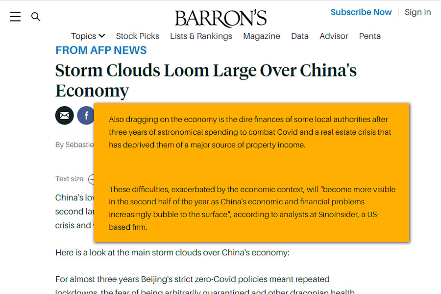 20230717 – Storm Clouds Loom Large Over China’s Economy 20230717 - Storm Clouds Loom Large Over China's Economy